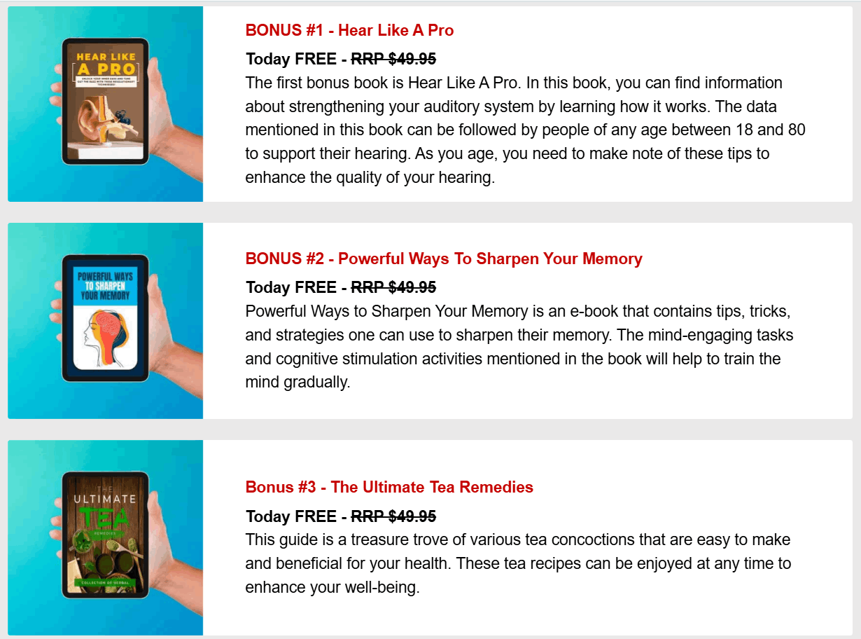 GetNeuroQuiet.Com Bonuses